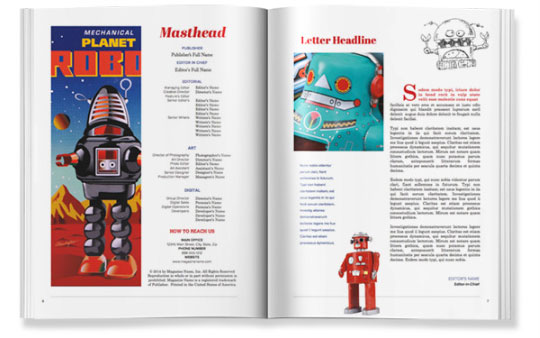 Blurb Magazine Template