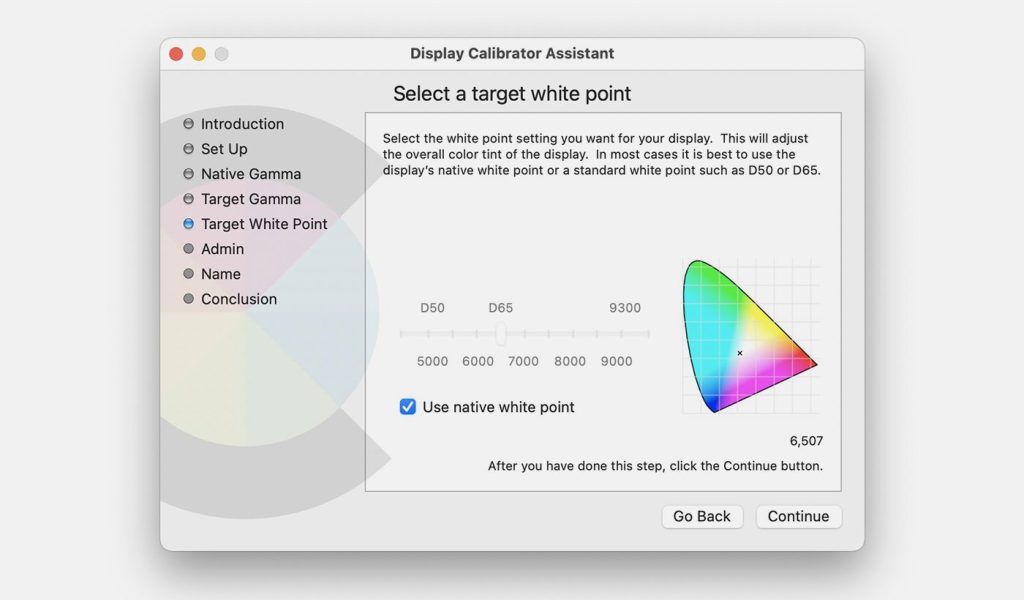 Setting a white point while calibrating your monitor