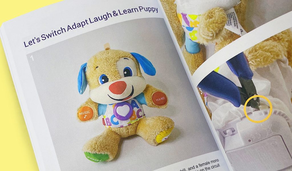 preview of 'Let's Adapt for Everyone!' by Greg Nakata showing how to how to adapt laugh and learn puppy