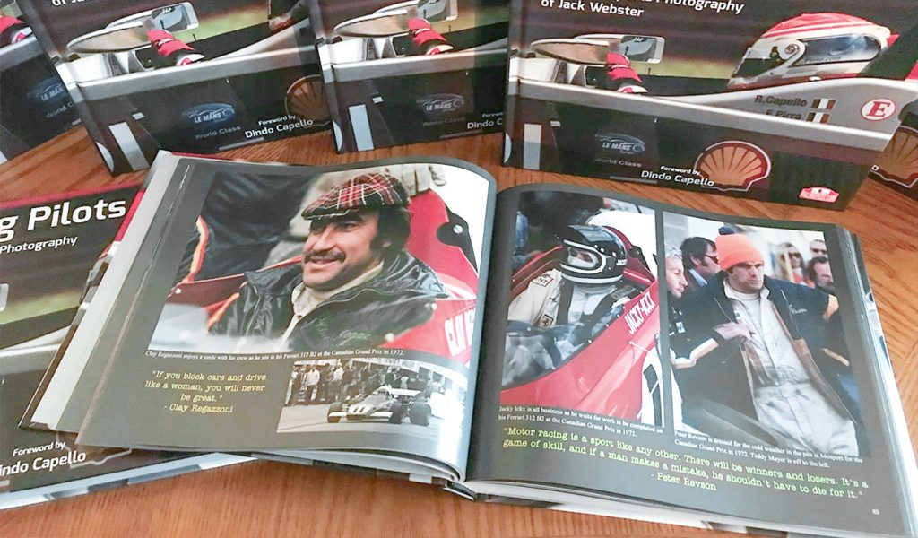 a peek inside the self published photo book, Racing Pilots by Jack Webster